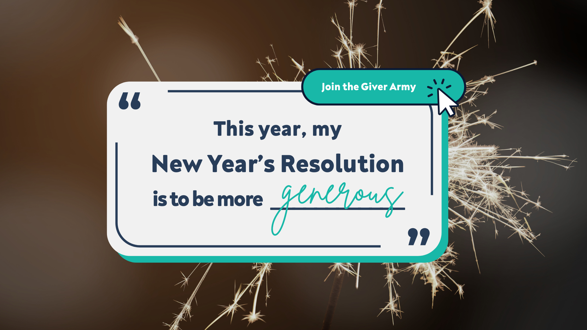 What if Your New Year’s Resolution Actually Changed Someone’s Life?
