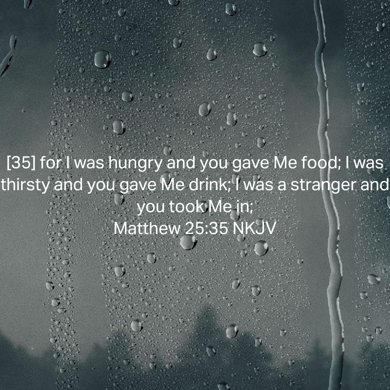 Update Matthew 25:35  Image