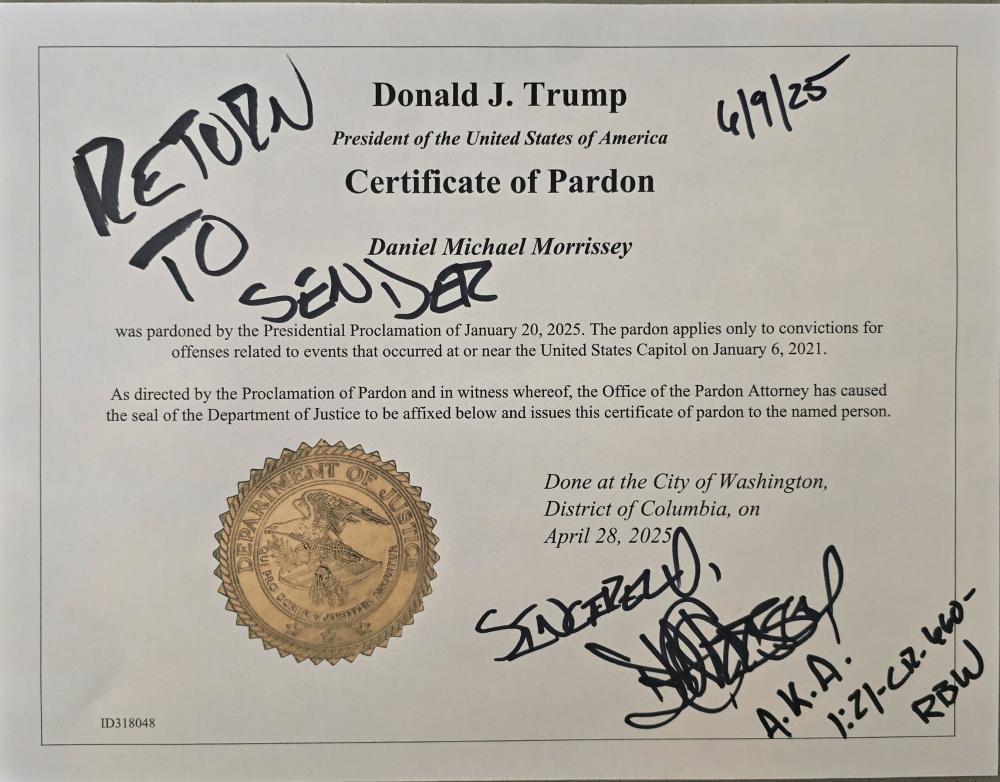 Update Return To Sender: Pardon Me? Naw, Brah. I'm Good. Image