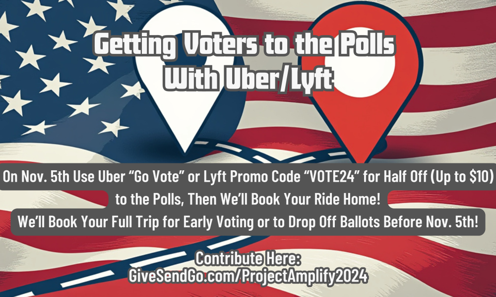 Update Our FINAL CHALLENGE with Uber/Lyft Rides to the polls! Image