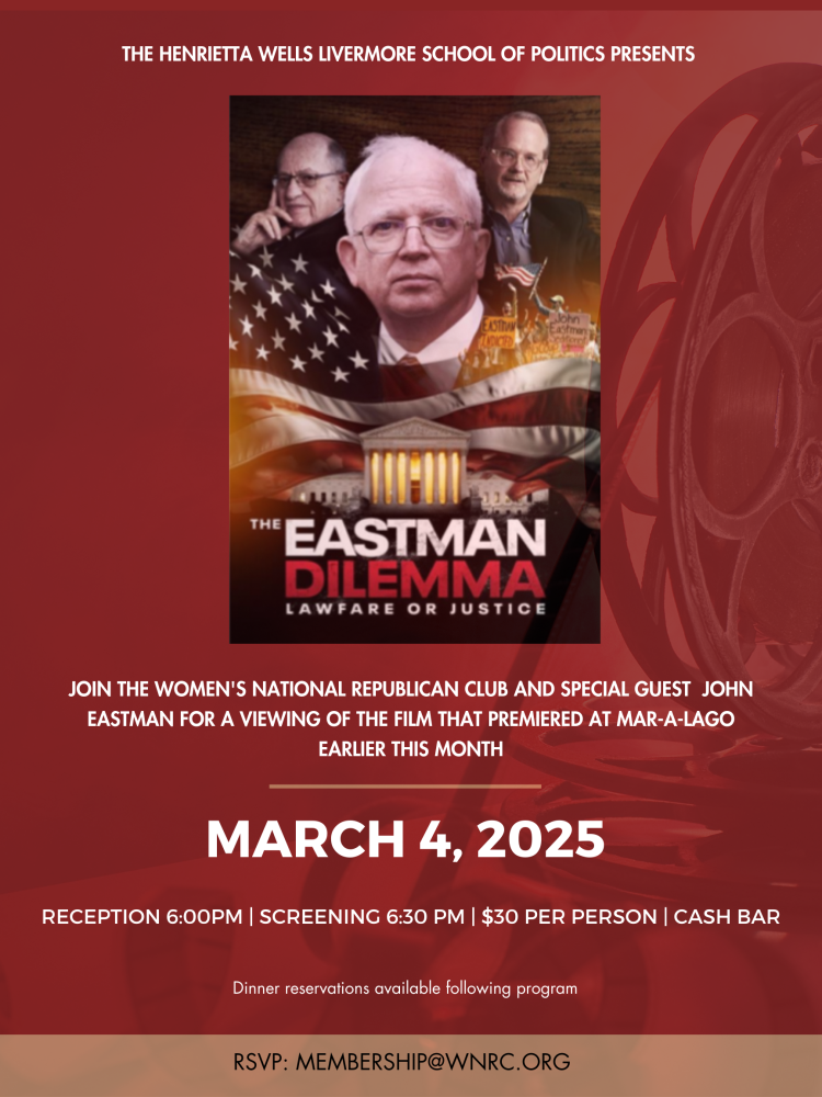 Update Update #55 - Screenings of The Eastman Dilemma: Lawfare or Justice Image