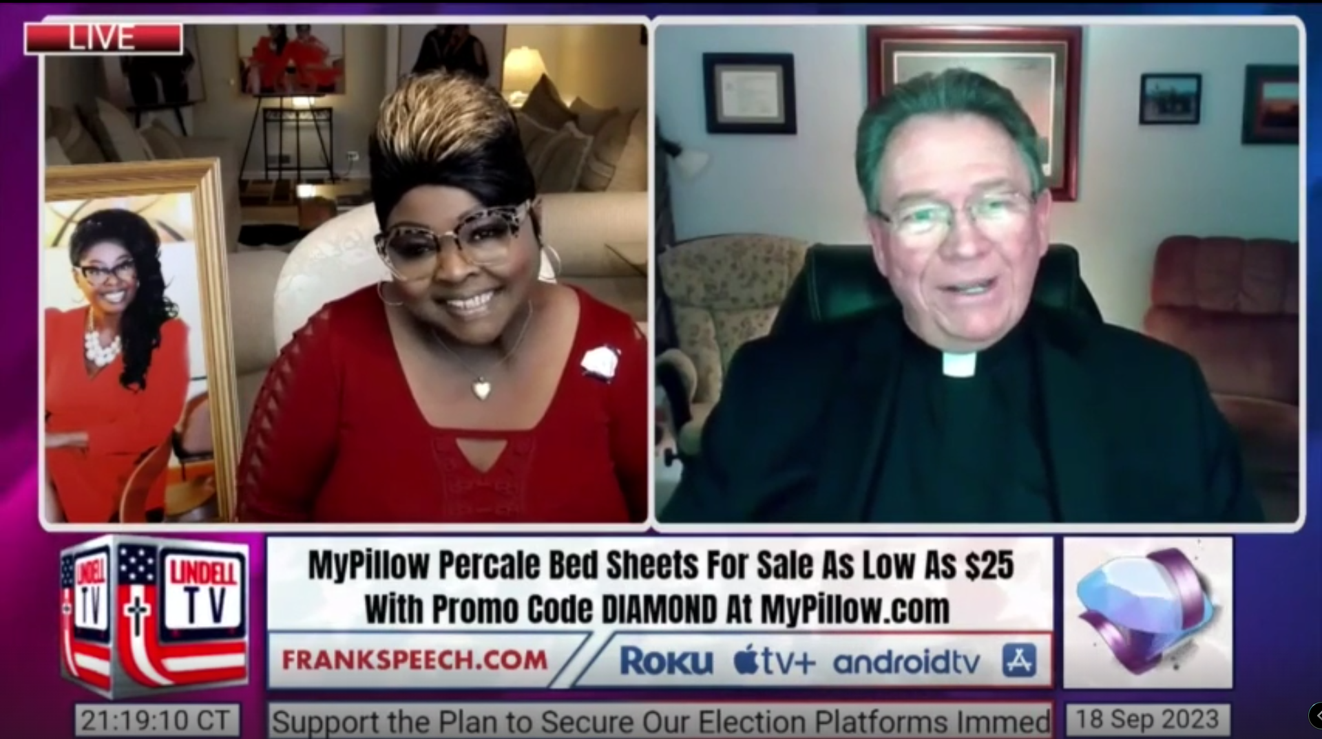 Update Blessed to be interviewed and helped by Silk of Diamond and Silk. Image