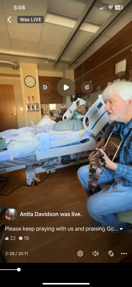Update Prayer and worship with Shannon in the hospital (link) Image