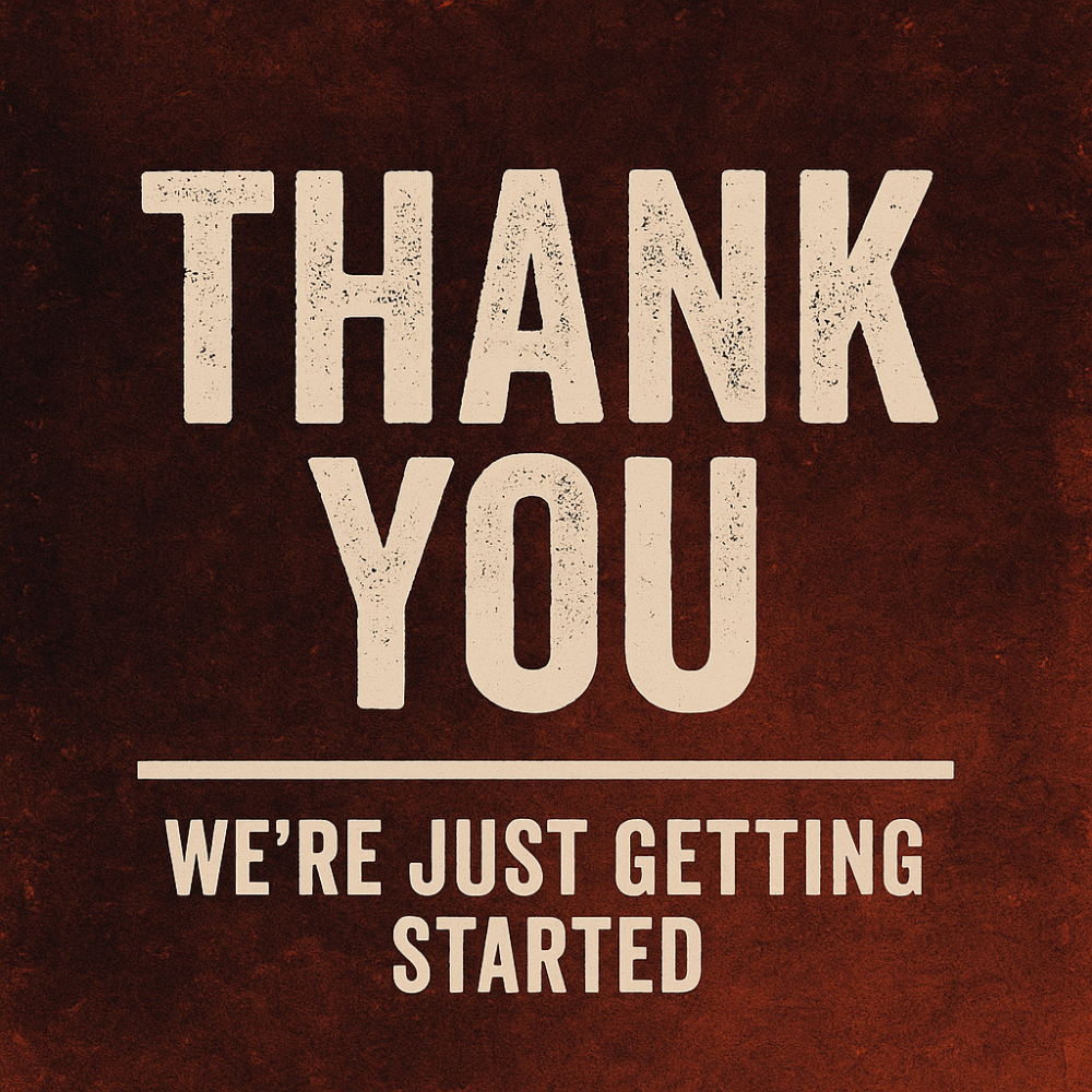Update 🙏 THANK YOU — We’re Just Getting Started 🙏 Image