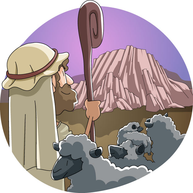 Update A clipart of "Moses looks upon the mountain of God" is added! Image