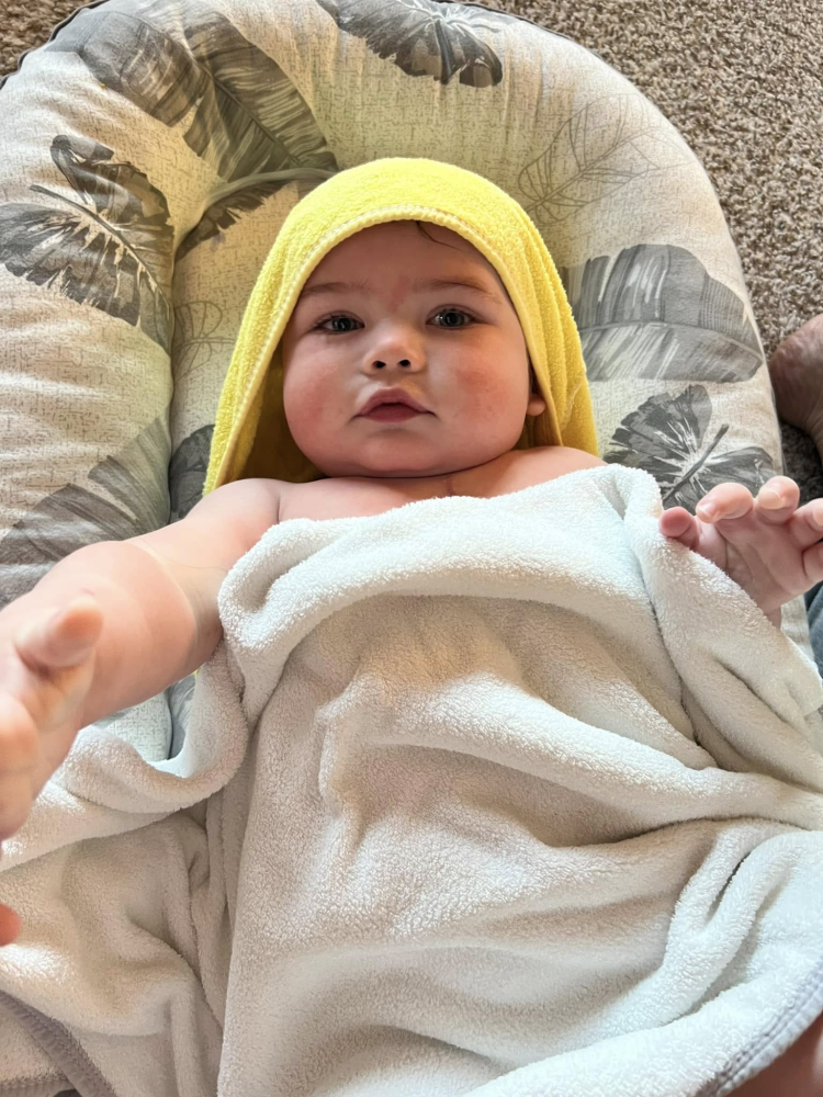 Update Happy One Week HOME Baby George ❤️💙 Image