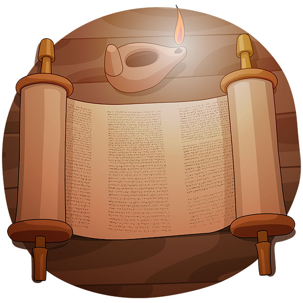 Update A clipart of "A Torah Scroll and a Lamp" is added! Image