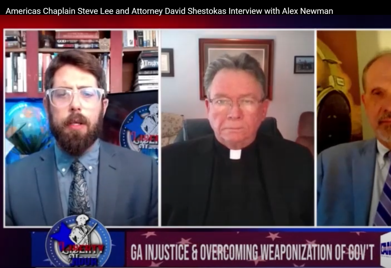 Update Pastor Lee, Attorney Shestokas with Alex Newman, Liberty Sentinel Image
