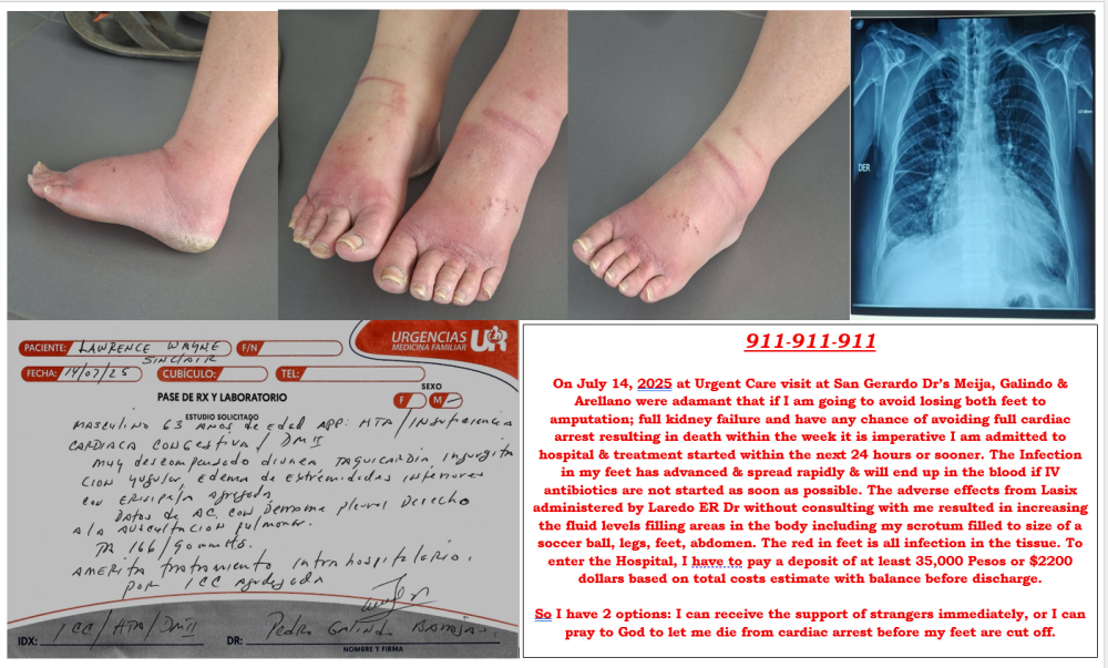 Update Update #3 ABSENT A MIRACLE PRAY FOR CARDIAC ARREST BEFORE CUTTING OFF MY FEET Image