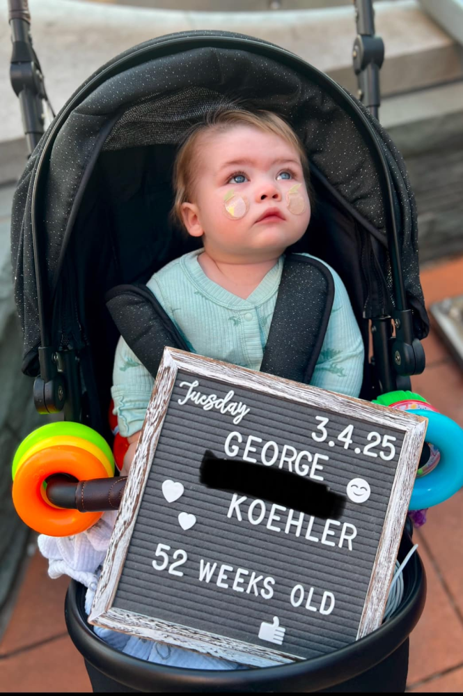 Update Happy 52 Weeks Baby George ❤️💙 Image