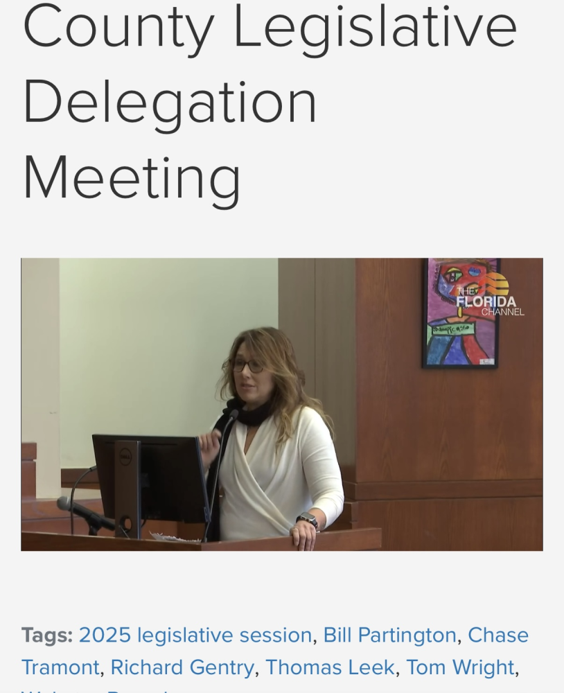 Update County Legislation Delegation meeting 1/7/25 Image