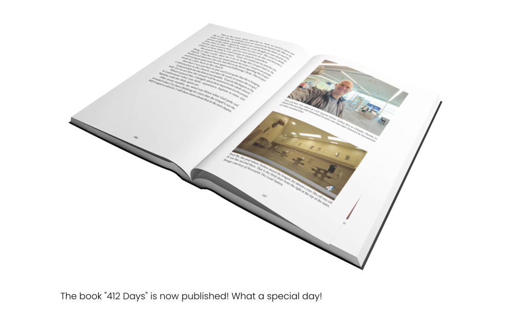 Update The book "412 Days" is now published! What a special day! Image