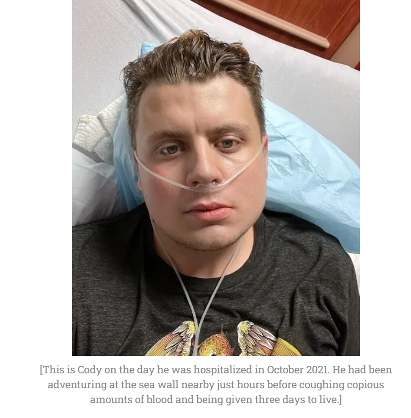 Update Please support Cody's medical need and sign the petition at CodysLaw.org to help all Vaccine-Injured to get medical care. Image