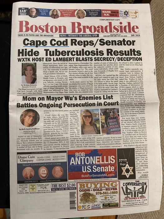Update Michelle front page of Boston Broadside Image